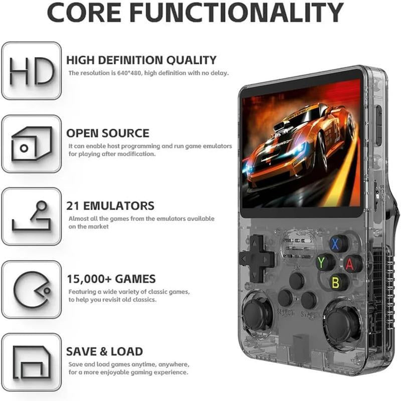 R36S Retro Handheld Game Console - Portable Classic Gaming with Linux & 3.5" Screen